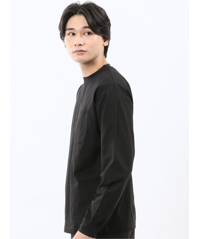 エムエフエディトリアル m.f.editorial KAITEKI+ マジ軽ウォーム クルーネック長袖Tシャツ （白） 白