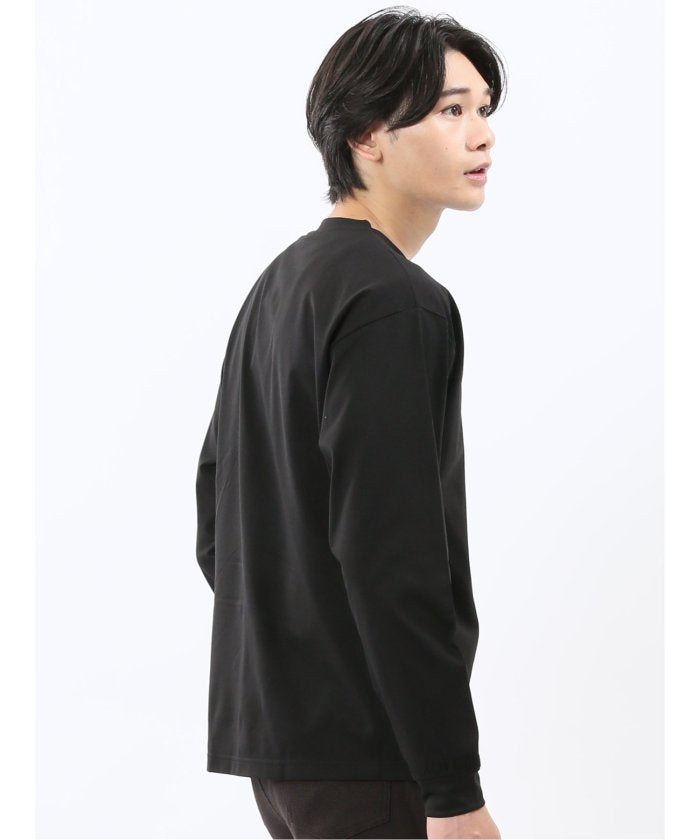 エムエフエディトリアル m.f.editorial KAITEKI+ マジ軽ウォーム クルーネック長袖Tシャツ （白） 白