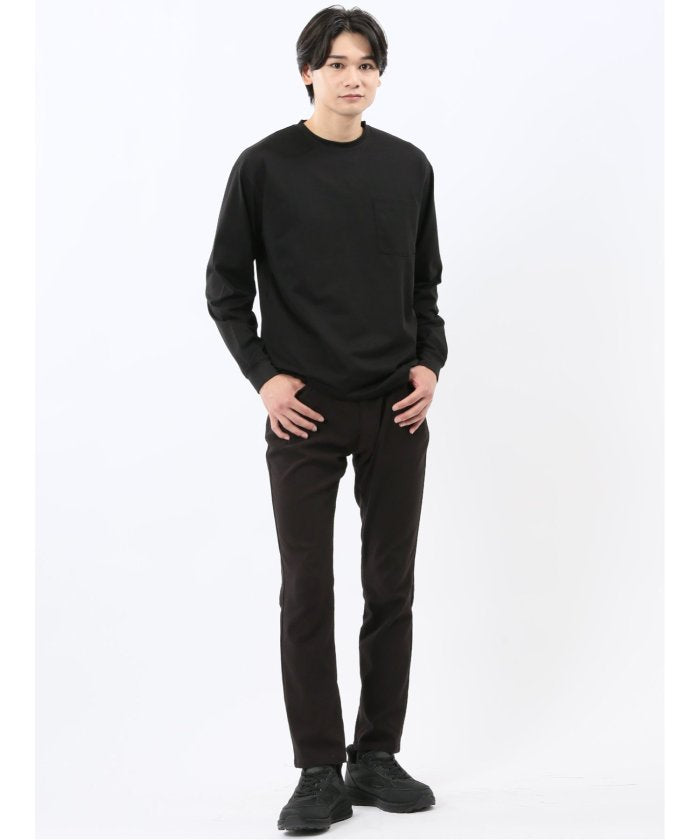 エムエフエディトリアル m.f.editorial KAITEKI+ マジ軽ウォーム クルーネック長袖Tシャツ （白） 白