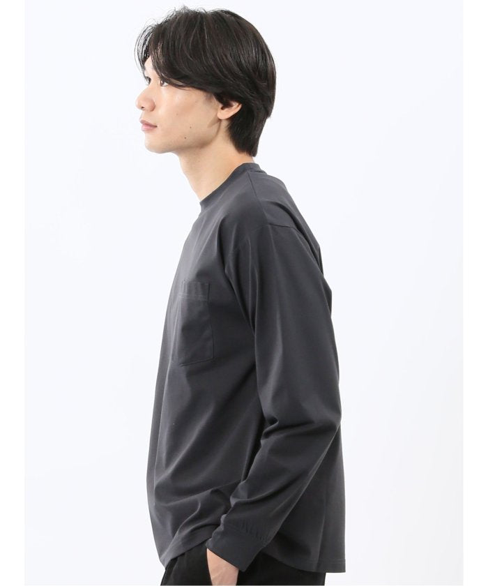 エムエフエディトリアル m.f.editorial KAITEKI+ マジ軽ウォーム クルーネック長袖Tシャツ （白） 白