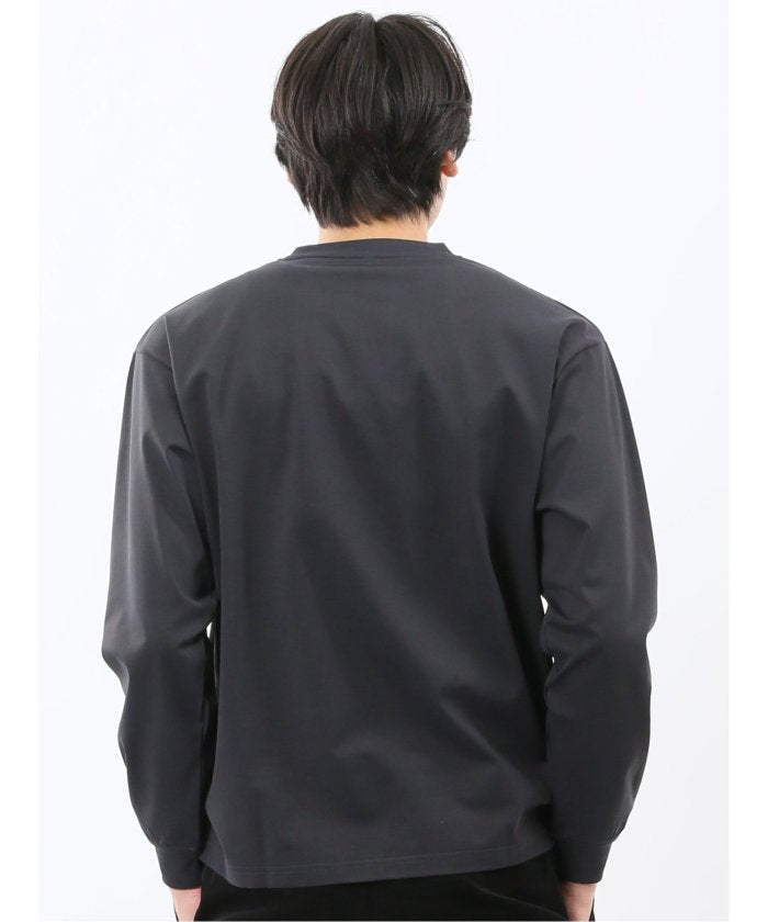エムエフエディトリアル m.f.editorial KAITEKI+ マジ軽ウォーム クルーネック長袖Tシャツ （白） 白