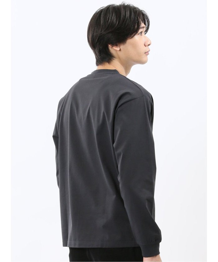エムエフエディトリアル m.f.editorial KAITEKI+ マジ軽ウォーム クルーネック長袖Tシャツ （白） 白