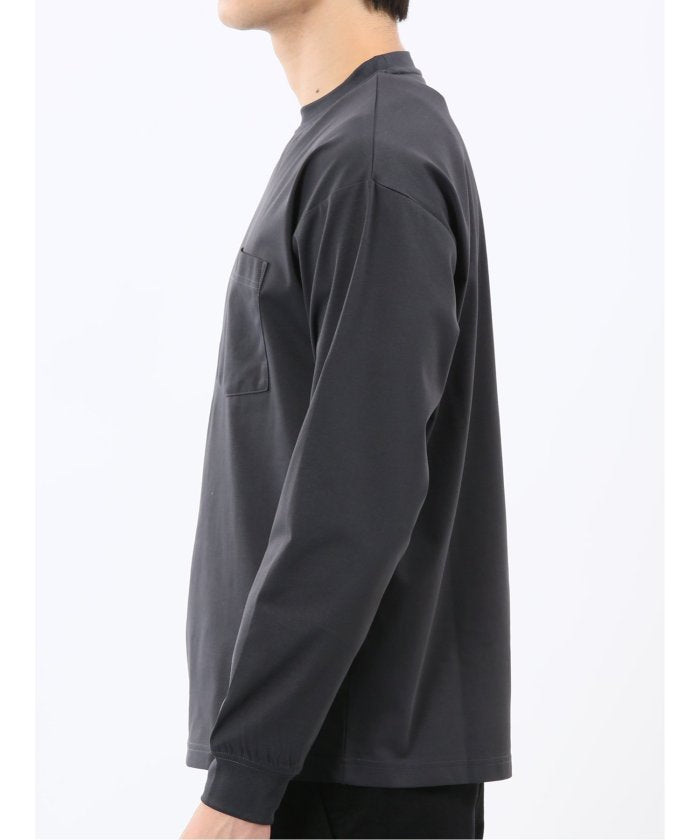 エムエフエディトリアル m.f.editorial KAITEKI+ マジ軽ウォーム クルーネック長袖Tシャツ （白） 白