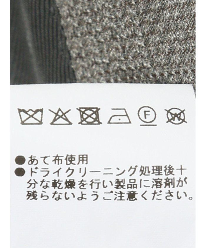 ウール混サッカー 2ボタンジャケット(セットアップ可能) （ライトグレー） 紺