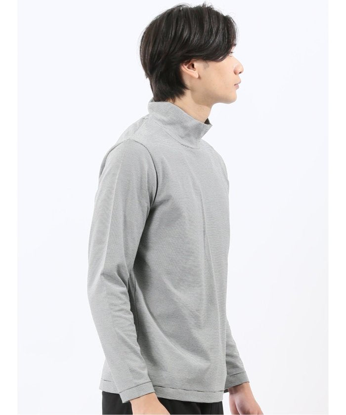 エムエフエディトリアル m.f.editorial 【DRESS T-SHIRT】シルケットスムス ハイネック 長袖Tシャツ （茶） 茶