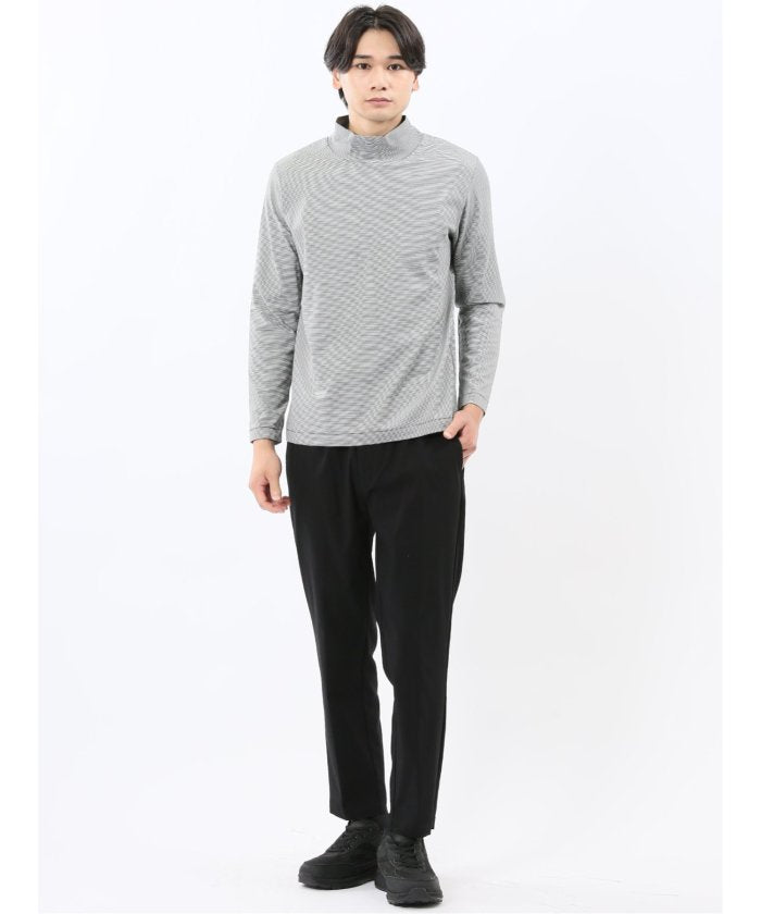 エムエフエディトリアル m.f.editorial 【DRESS T-SHIRT】シルケットスムス ハイネック 長袖Tシャツ （茶） 茶