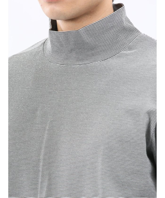 エムエフエディトリアル m.f.editorial 【DRESS T-SHIRT】シルケットスムス ハイネック 長袖Tシャツ （茶） 茶