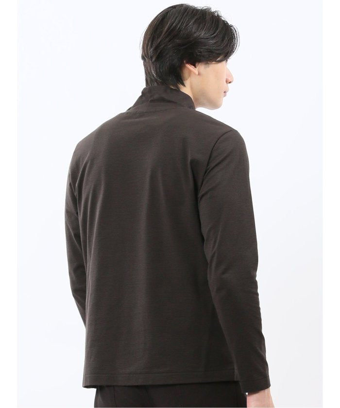 エムエフエディトリアル m.f.editorial 【DRESS T-SHIRT】シルケットスムス ハイネック 長袖Tシャツ （茶） 茶