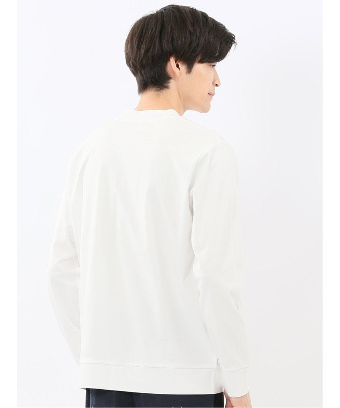 エムエフエディトリアル m.f.editorial 【DRESS T-SHIRT】シルケットスムス スロープネック 長袖Tシャツ （黒） 黒