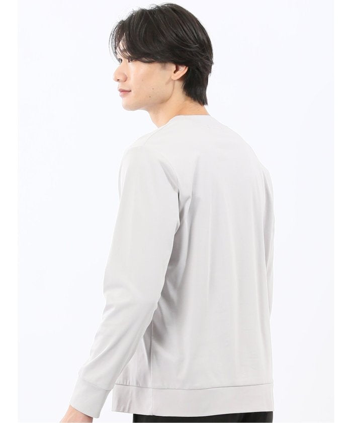 エムエフエディトリアル m.f.editorial 【DRESS T-SHIRT】シルケットスムス スロープネック 長袖Tシャツ （黒） 黒