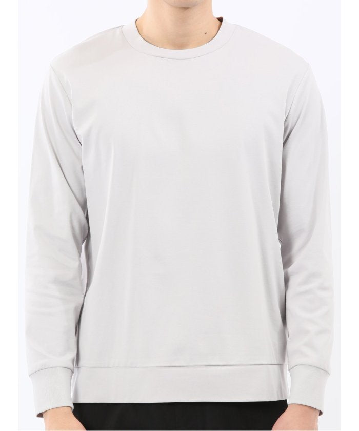 エムエフエディトリアル m.f.editorial 【DRESS T-SHIRT】シルケットスムス スロープネック 長袖Tシャツ （黒） 黒
