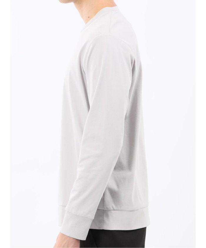 エムエフエディトリアル m.f.editorial 【DRESS T-SHIRT】シルケットスムス スロープネック 長袖Tシャツ （黒） 黒