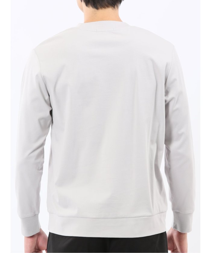 エムエフエディトリアル m.f.editorial 【DRESS T-SHIRT】シルケットスムス スロープネック 長袖Tシャツ （黒） 黒