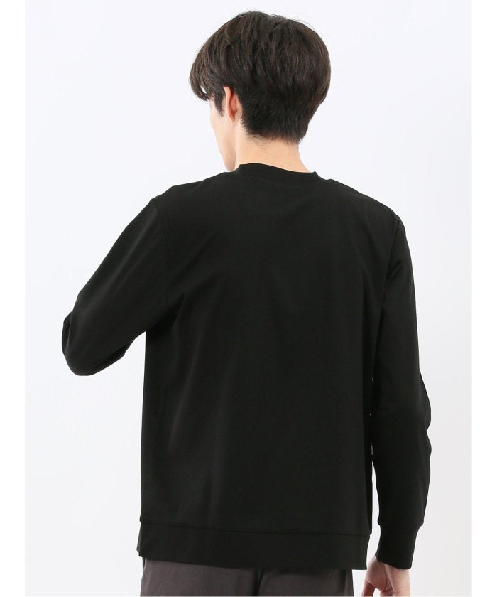 エムエフエディトリアル m.f.editorial 【DRESS T-SHIRT】シルケットスムス スロープネック 長袖Tシャツ （黒） 黒