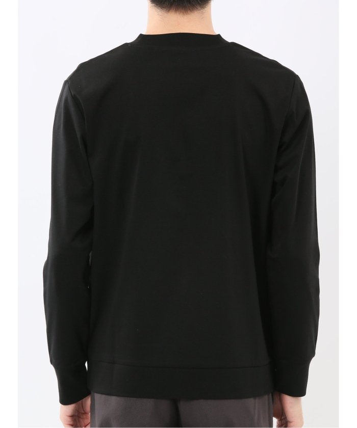 エムエフエディトリアル m.f.editorial 【DRESS T-SHIRT】シルケットスムス スロープネック 長袖Tシャツ （黒） 黒