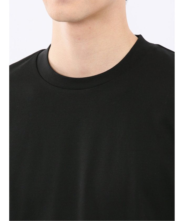エムエフエディトリアル m.f.editorial 【DRESS T-SHIRT】シルケットスムス スロープネック 長袖Tシャツ （黒） 黒