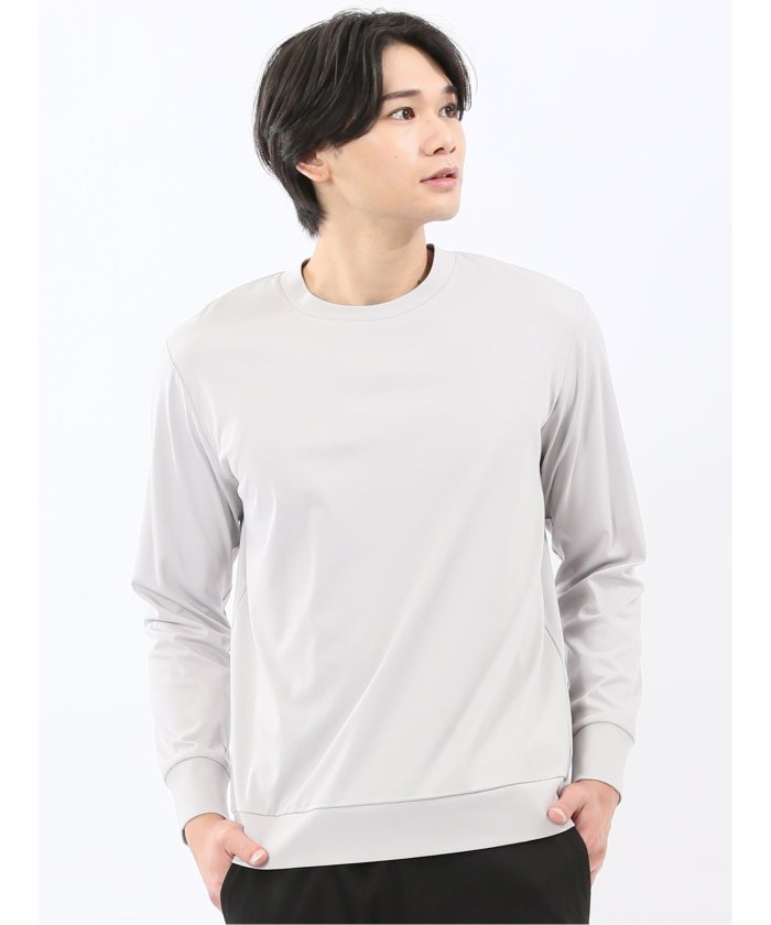 エムエフエディトリアル m.f.editorial 【DRESS T-SHIRT】シルケットスムス スロープネック 長袖Tシャツ （グレー） グレー