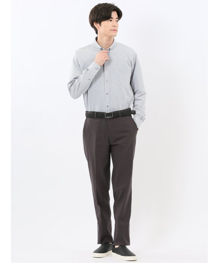 エムエフエディトリアル m.f.editorial アルティマ ショートボタンダウン ビジカジ長袖シャツ （グレー） グレー