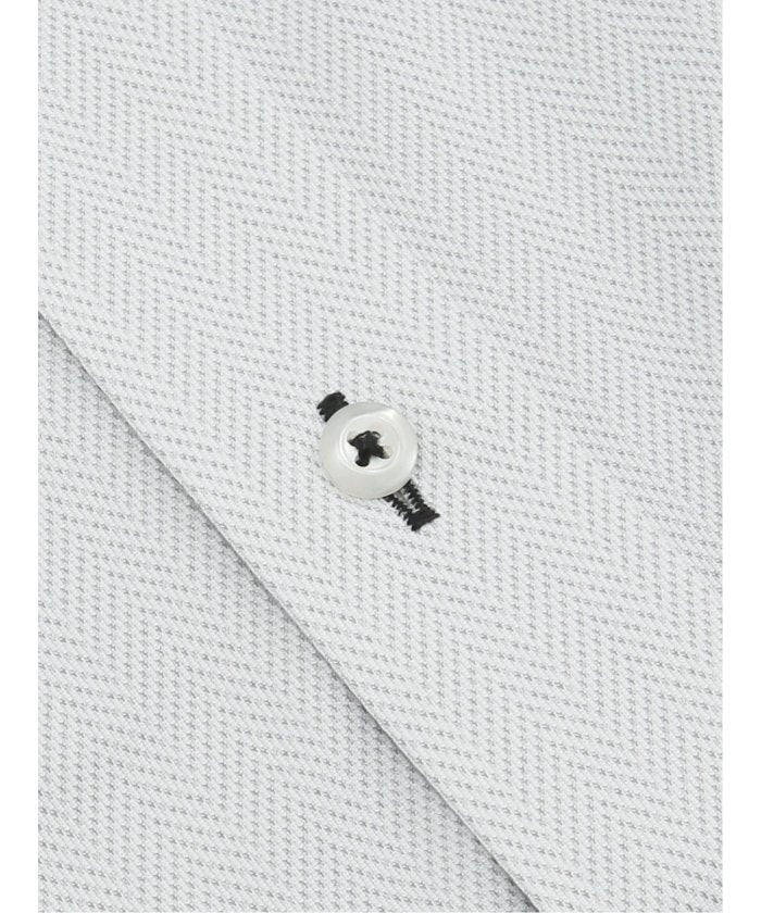 【ノンアイロン・ストレッチ】 ノンアイロン ストレッチ NEWスタンダードフィット レギュラーカラー長袖ニットシャツ （グレー） グレー