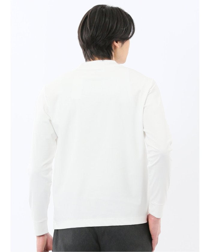 エムエフエディトリアル m.f.editorial 【DRESS T-SHIRT】シルケットスムス スロープネック 長袖Tシャツ （黒） 黒