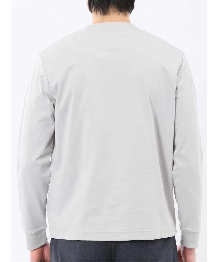 エムエフエディトリアル m.f.editorial 【DRESS T-SHIRT】シルケットスムス スロープネック 長袖Tシャツ （黒） 黒