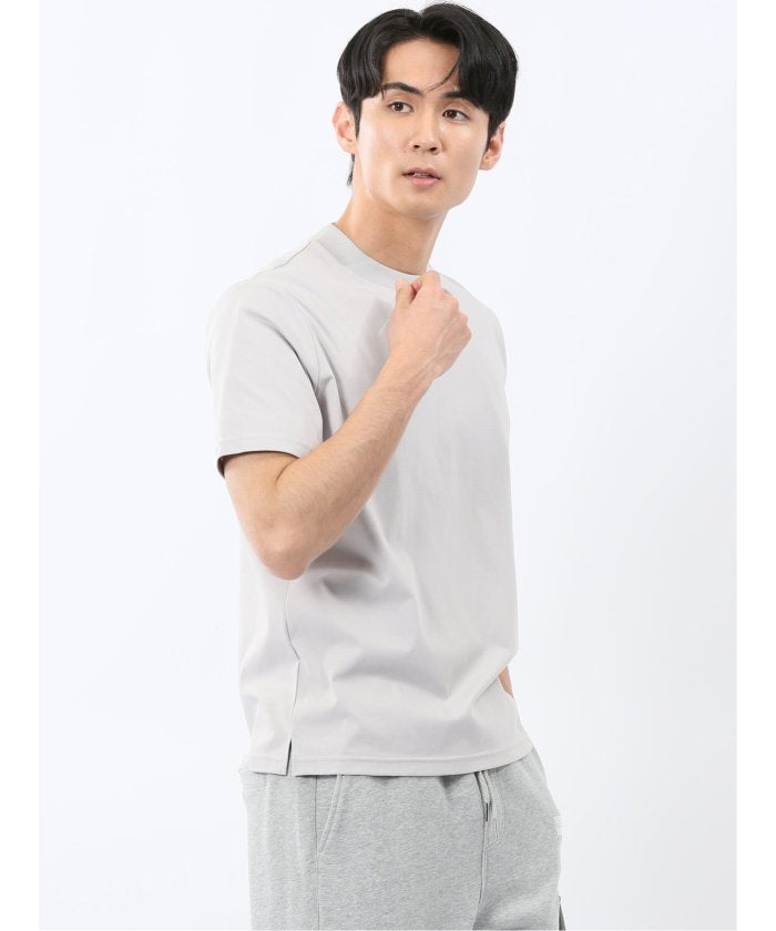 エムエフエディトリアル m.f.editorial 【DRESS T-SHIRT】シルケットスムス スロープネック 半袖Tシャツ （白） 白