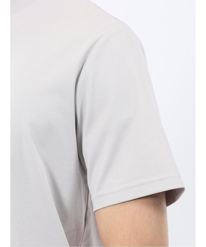エムエフエディトリアル m.f.editorial 【DRESS T-SHIRT】シルケットスムス スロープネック 半袖Tシャツ （白） 白