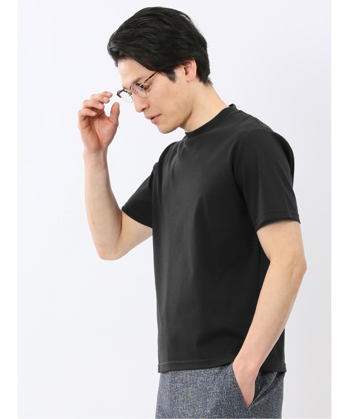 エムエフエディトリアル m.f.editorial 【DRESS T-SHIRT】シルケットスムス スロープネック 半袖Tシャツ （白） 白