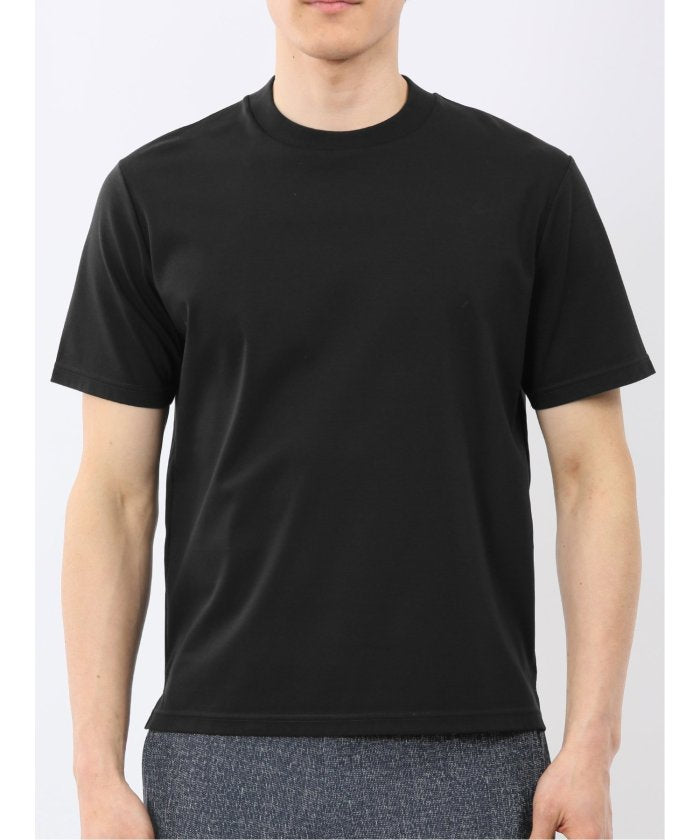 エムエフエディトリアル m.f.editorial 【DRESS T-SHIRT】シルケットスムス スロープネック 半袖Tシャツ （白） 白