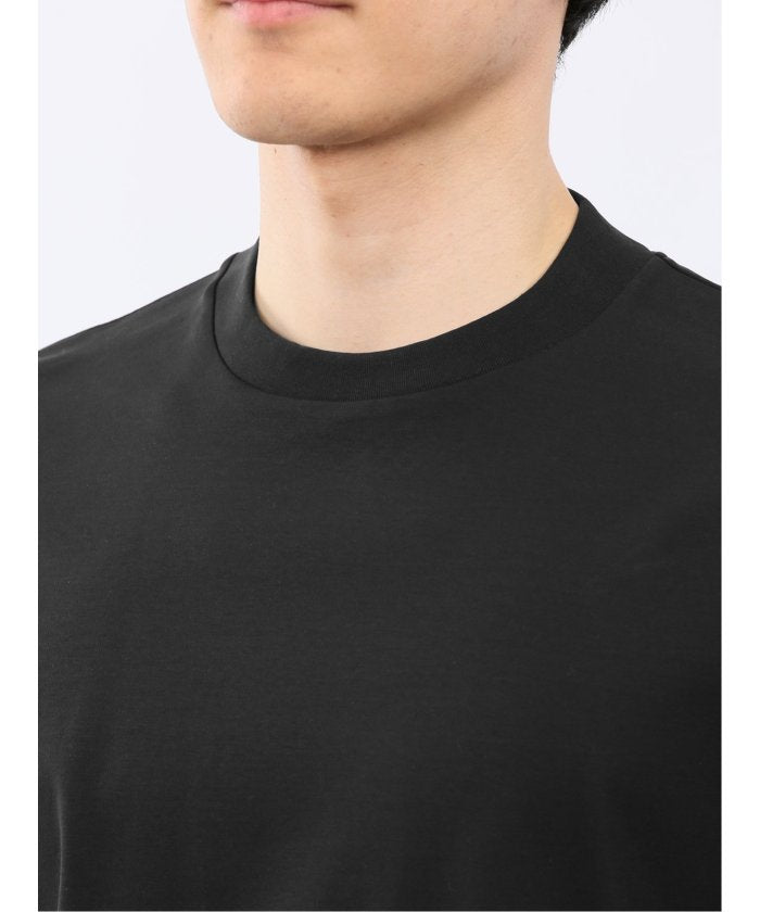 エムエフエディトリアル m.f.editorial 【DRESS T-SHIRT】シルケットスムス スロープネック 半袖Tシャツ （白） 白