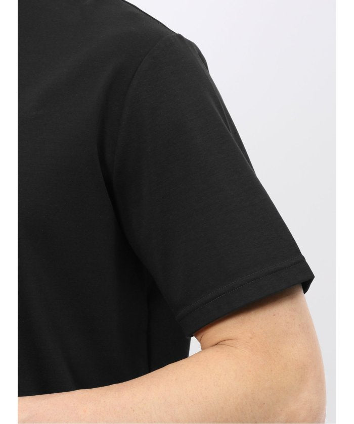 エムエフエディトリアル m.f.editorial 【DRESS T-SHIRT】シルケットスムス スロープネック 半袖Tシャツ （白） 白