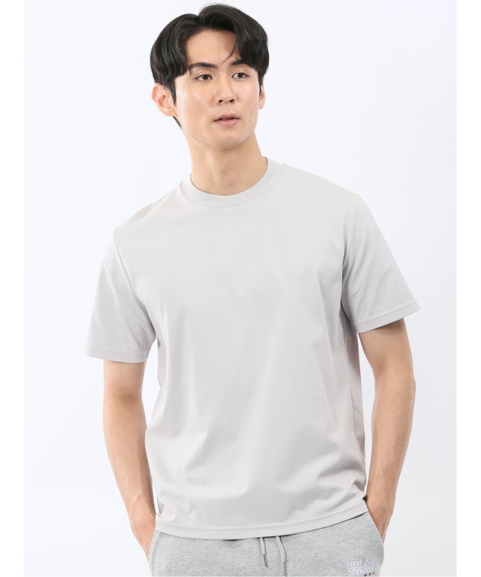 エムエフエディトリアル m.f.editorial 【DRESS T-SHIRT】シルケットスムス スロープネック 半袖Tシャツ （ライトグレー） ライトグレー