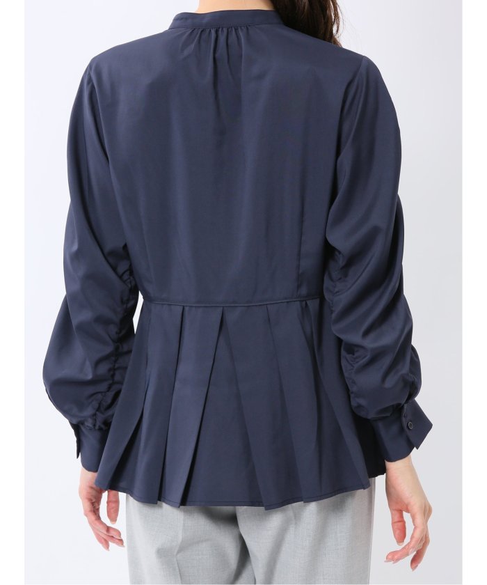 前後2WAY シャツワンピース （白） 長袖 レディース シャツ カットソー トップス ブラウス カジュアル インナー ビジネス ギフト プレゼント 白