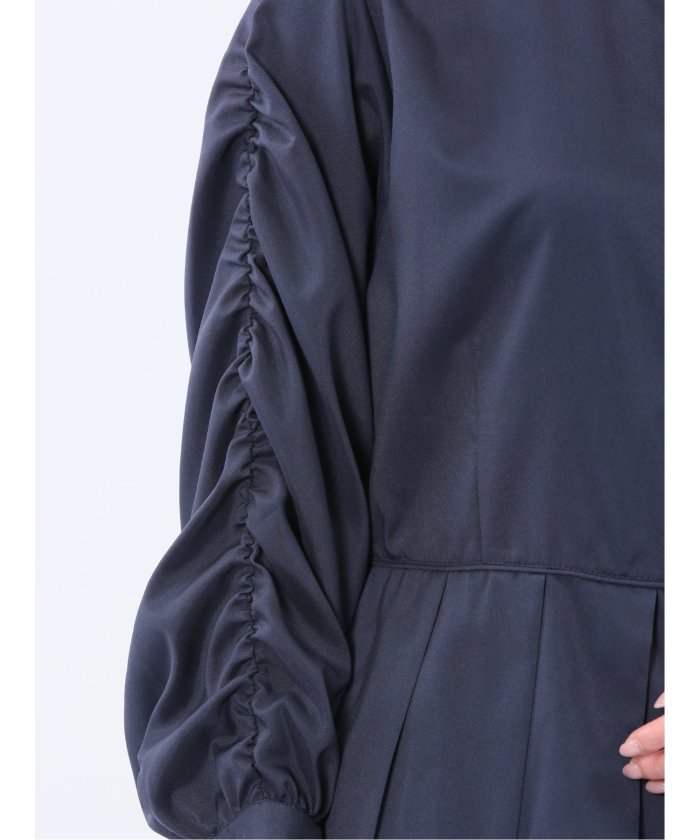 前後2WAY シャツワンピース （白） 長袖 レディース シャツ カットソー トップス ブラウス カジュアル インナー ビジネス ギフト プレゼント 白