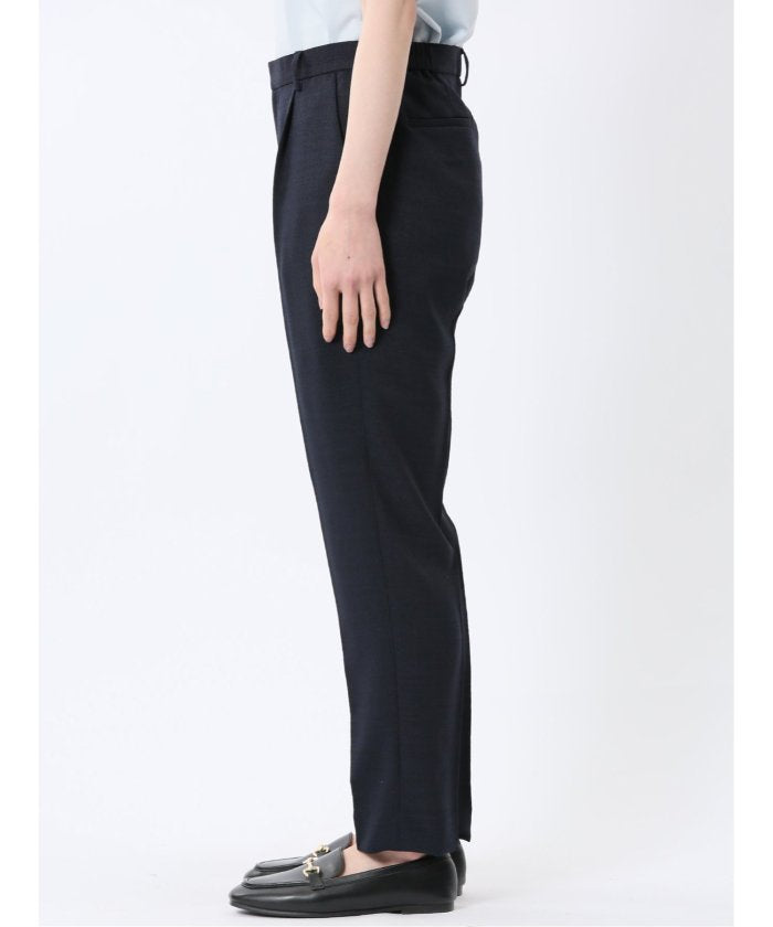 エムエフエディトリアル m.f.editorial 麻調合繊 テーパードパンツ 紺(セットアップ可能) （紺） 紺