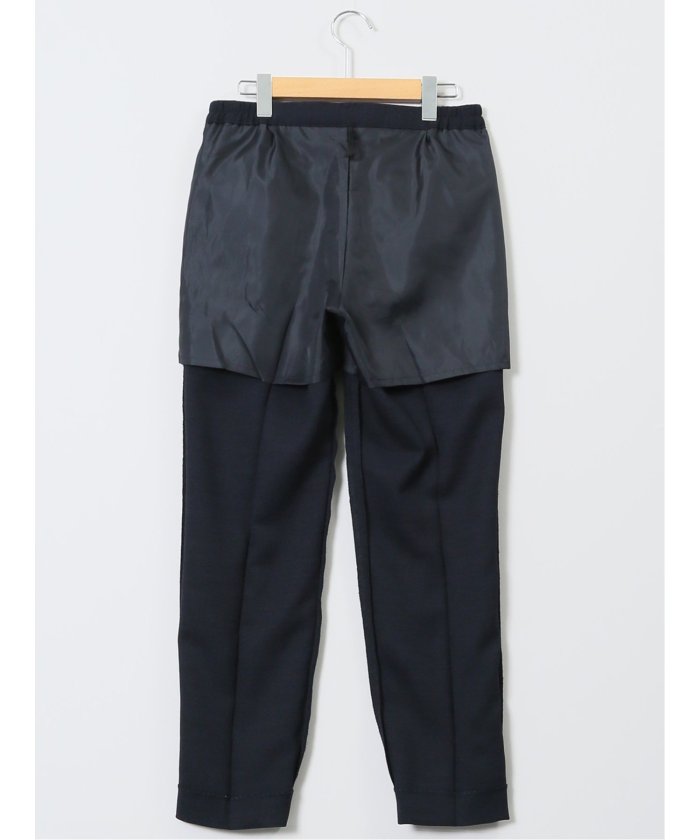 エムエフエディトリアル m.f.editorial 麻調合繊 テーパードパンツ 紺(セットアップ可能) （紺） 紺