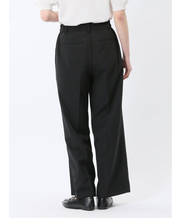 エムエフエディトリアル m.f.editorial 杢調 ボタン付き ワイドパンツ 黒(セットアップ可能) （黒） 黒