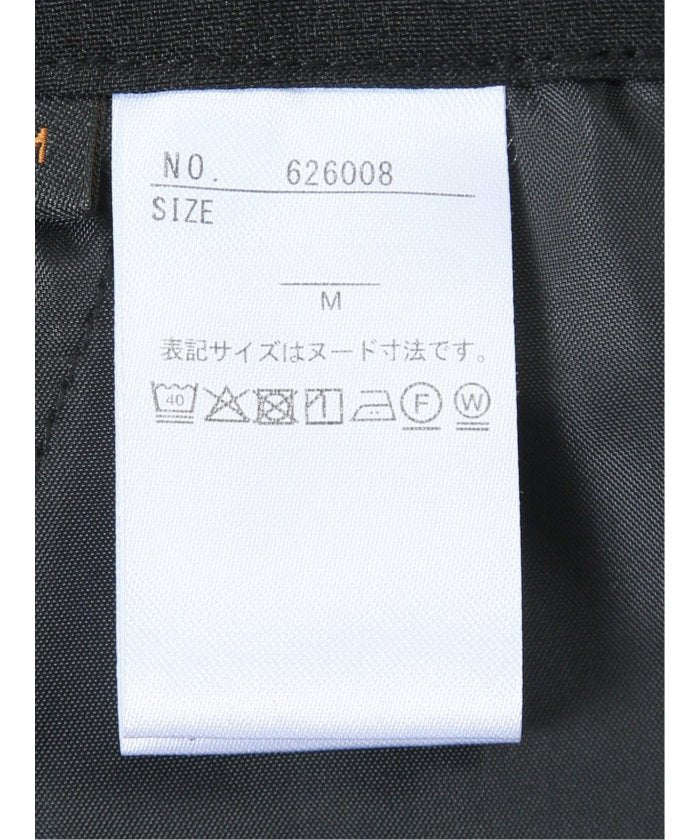 エムエフエディトリアル m.f.editorial 杢調 ボタン付き ワイドパンツ 黒(セットアップ可能) （黒） 黒