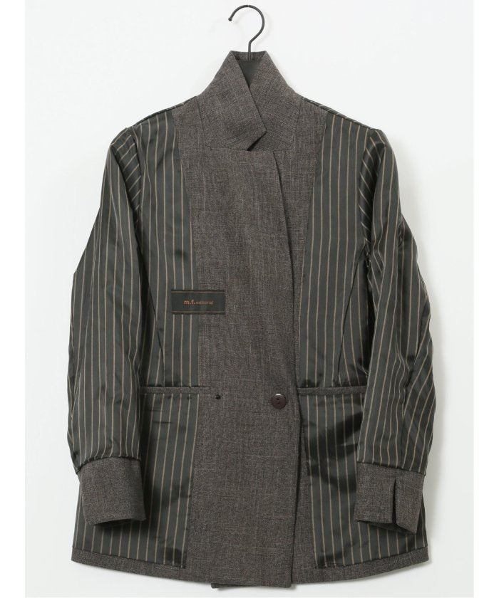 【ストレッチ・ウォッシャブル】 ストレッチウォッシャブル シャーク リラクシング ダブルジャケット こげ茶(セットアップ可能) （こげ茶） こげ茶