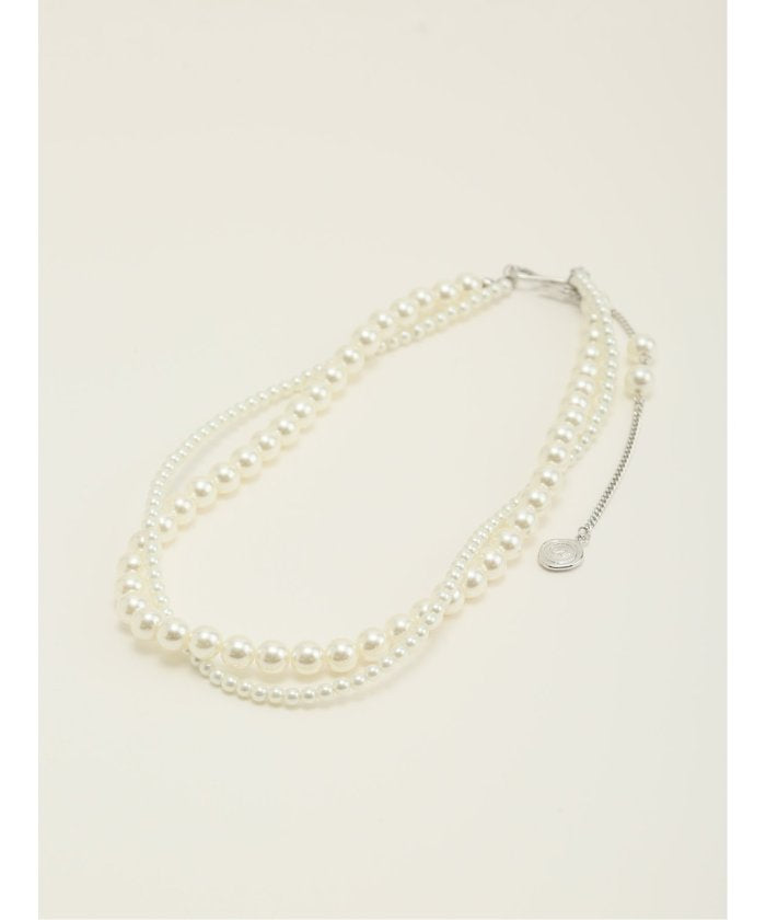 エムエフエディトリアル m.f.editorial デュオパール ネックレス （銀） 銀