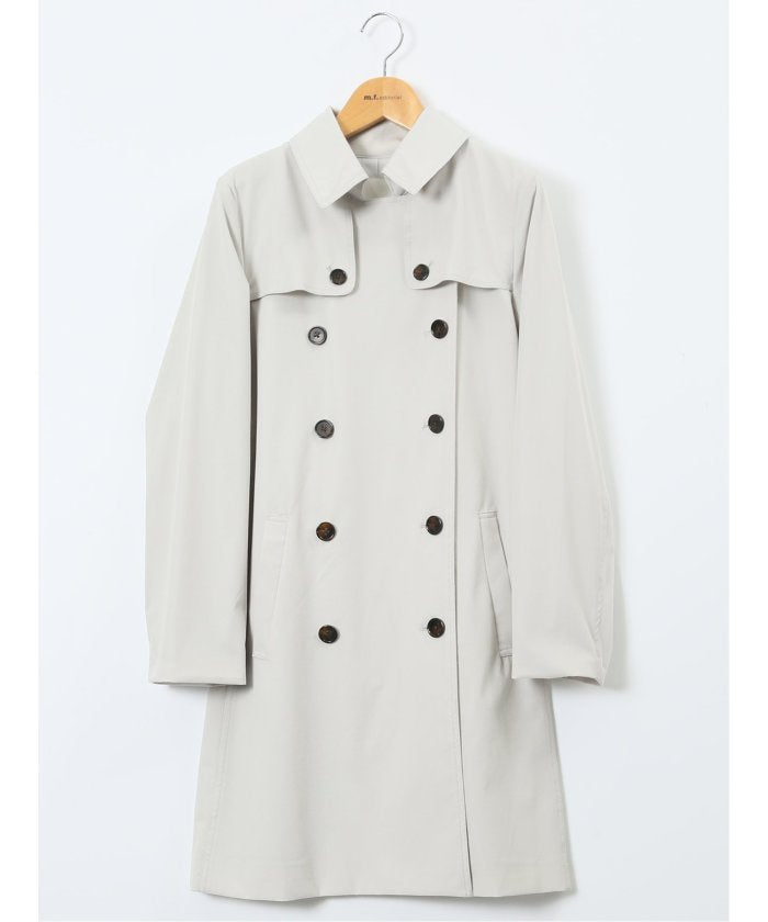 エムエフエディトリアル m.f.editorial ストレッチ 撥水 ウォッシャブル トレンチコート （紺） 紺