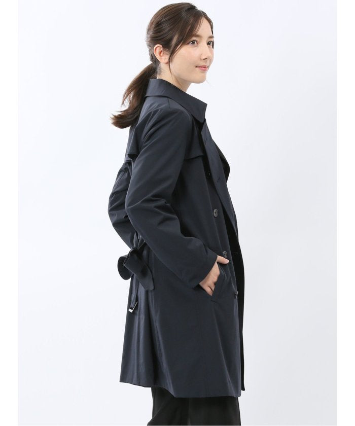 エムエフエディトリアル m.f.editorial ストレッチ 撥水 ウォッシャブル トレンチコート （紺） 紺