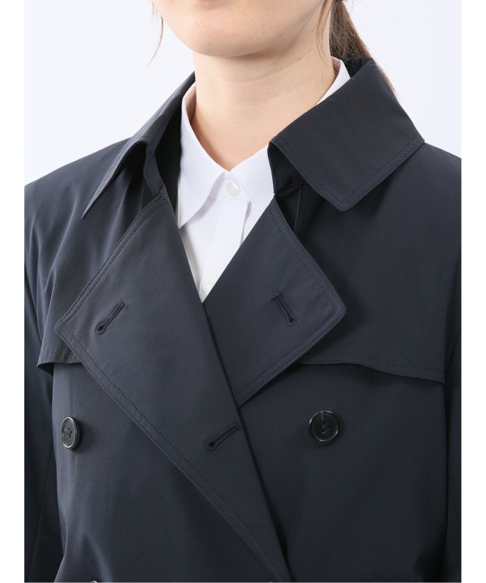 エムエフエディトリアル m.f.editorial ストレッチ 撥水 ウォッシャブル トレンチコート （紺） 紺