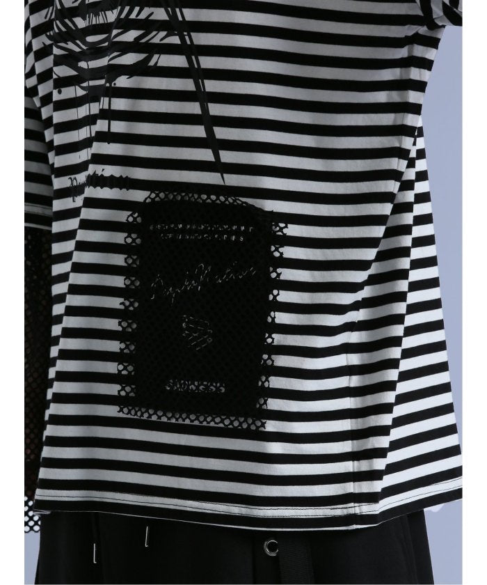 セマンティックデザイン semanticdesign SD×PSYCHONATION フェイクレイヤード メッシュ クルー長袖BIG 半袖 メンズ Tシャツ カットソー カジュアル インナー ビジネス ギフト プレ （赤） 赤