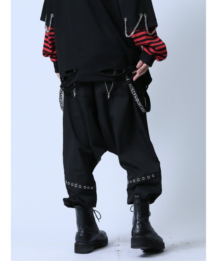 セマンティックデザイン semanticdesign SD×PSYCHONATION 吊帶式 沙魯爾褲