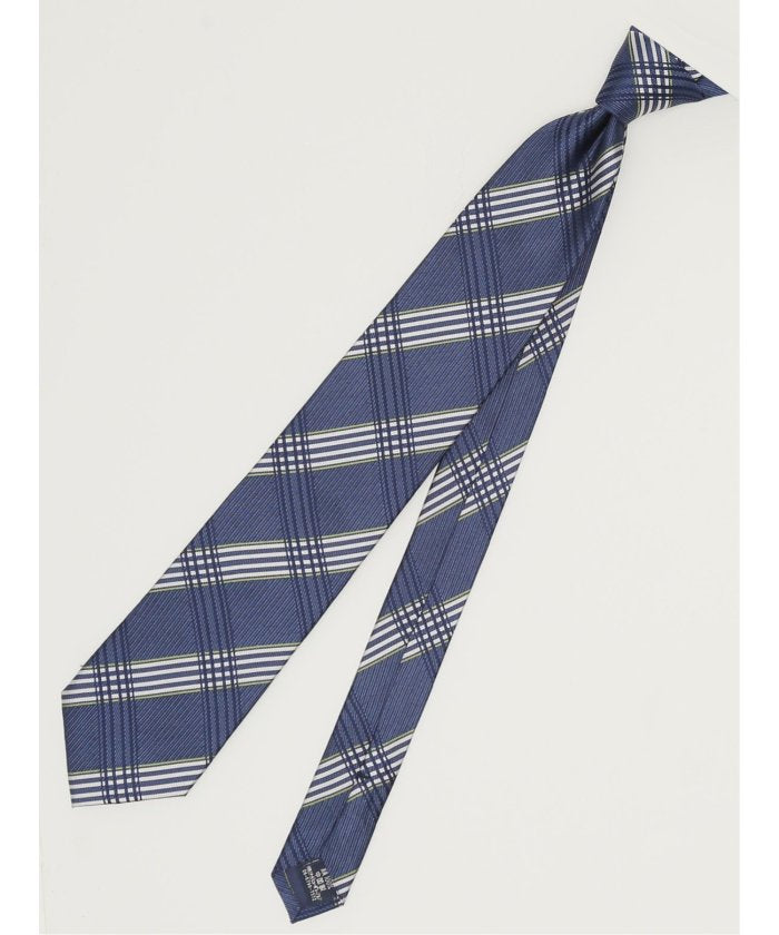ファットゥーラ/FATTURA シルク撥水加工 レギュラータイ 8.0cm幅 （ピンク） 紺