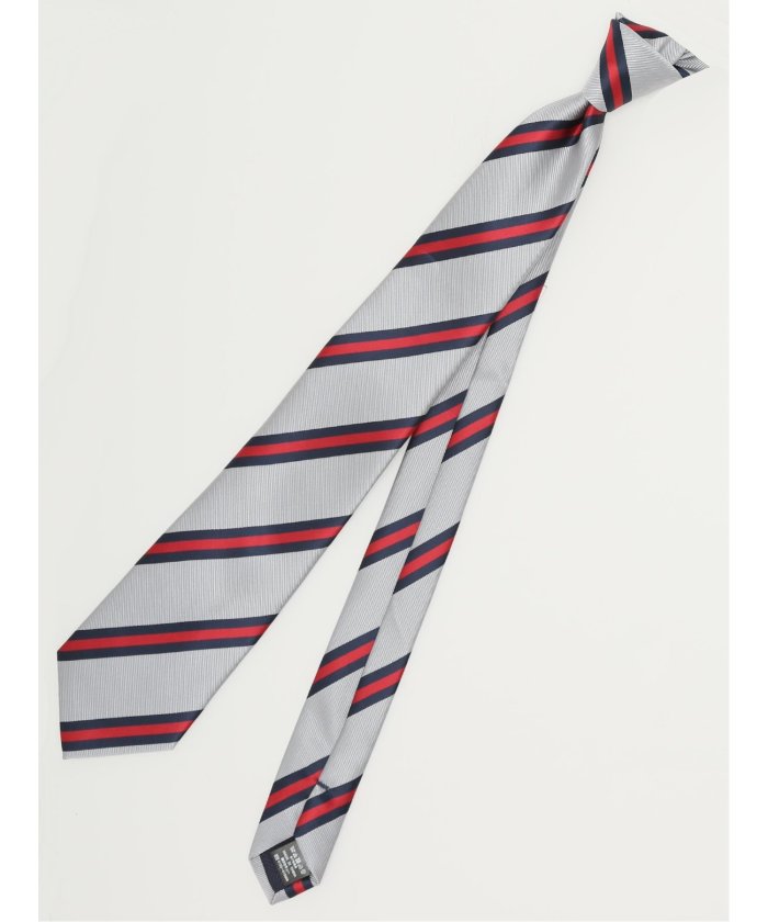 スワンク/SWANK ネクタイ＆タイバーセット （グレー） 紺