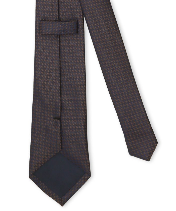 シルク混 ソリッド レギュラータイ 8.0cm幅 （グレー） 青