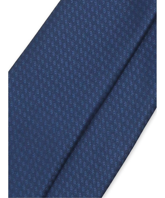 シルク混 ソリッド レギュラータイ 8.0cm幅 （グレー） 青