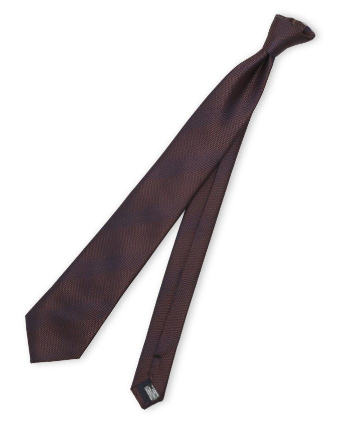 タカキュー TAKA-Q シルク混 ソリッド レギュラータイ 8.0cm幅 （ワイン） ワイン